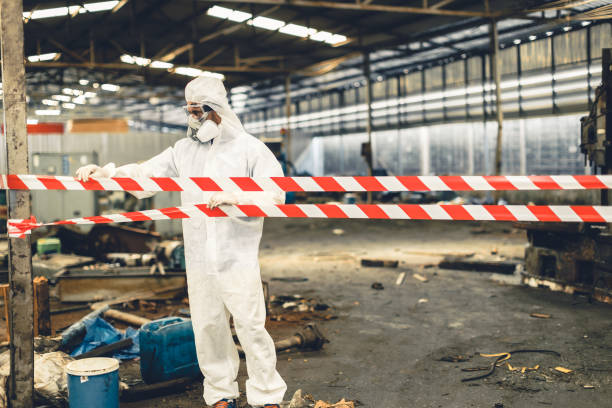 Professional Biohazard technician working in Stacy, NC